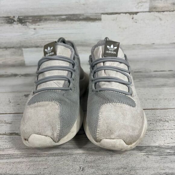 Adidas Tubular Shadow Women's Shoes Gray Beige White Athletic Running Size 7 - Picture 4 of 9